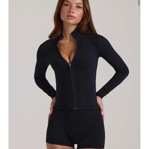Bo + Tee Soft Active Zip-Up Jacket – Black – Size Small – NWT